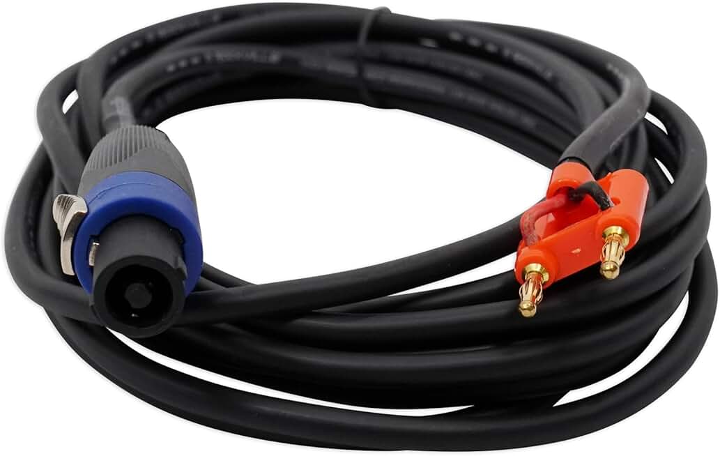 20ft 16-Gauge Speakon to Banana Speaker Cable
