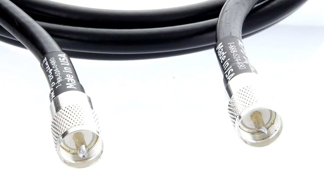 5ft RF Coaxial Antenna Cable with UHF Connectors