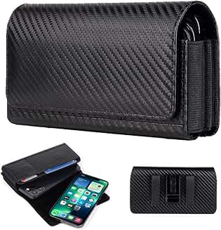 Dual Horizontal Belt Clip Phone Holster for Large Smartphones