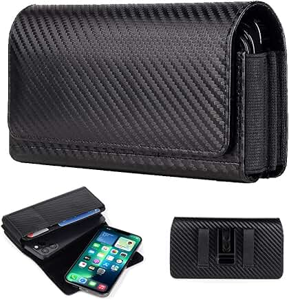 Dual Horizontal Belt Clip Phone Holster for Large Smartphones