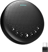 Conference speaker and microphone with 360° voice pickup