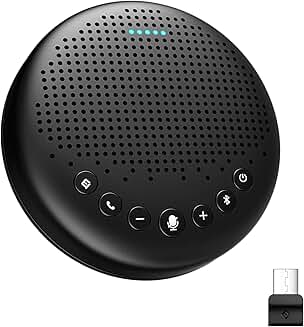 Conference speaker and microphone with 360° voice pickup