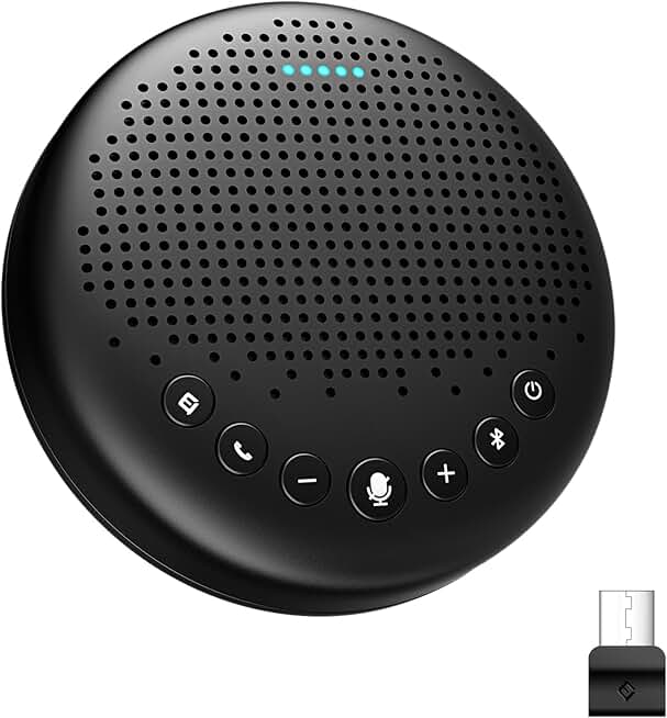 Conference speaker and microphone with 360° voice pickup