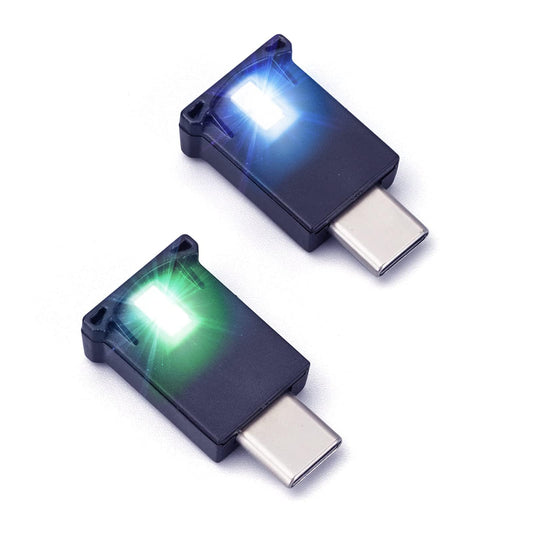 Mini USB LED Light, 2 Pack, 7 Colors, Adjustable Brightness