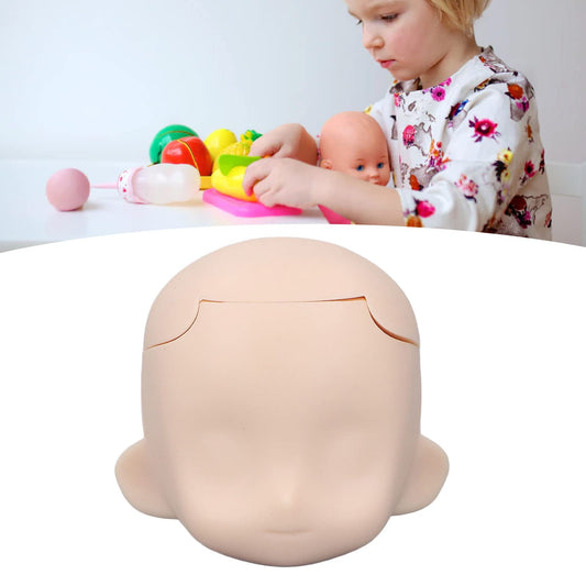 1/12 Milky White Silicone Doll Head for Crafting