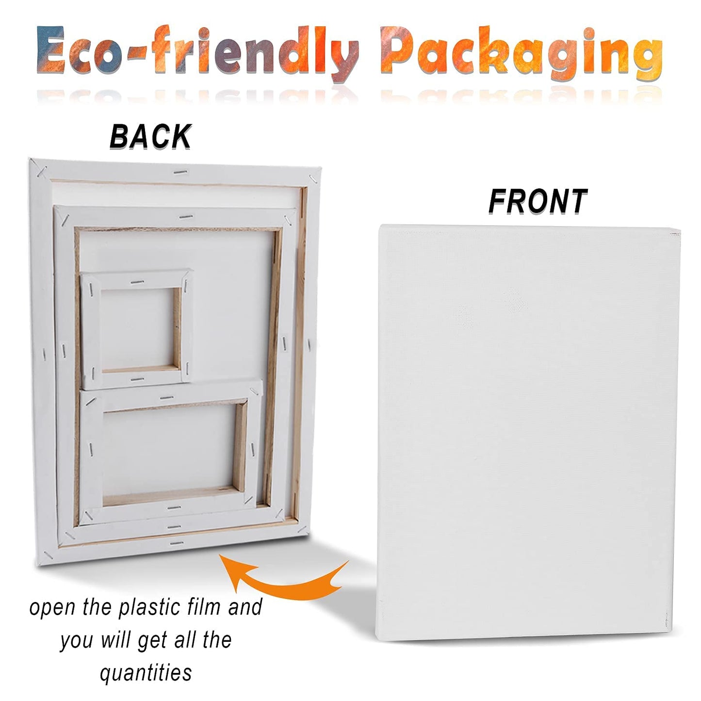 30 Pack Canvases for Painting in Various Sizes