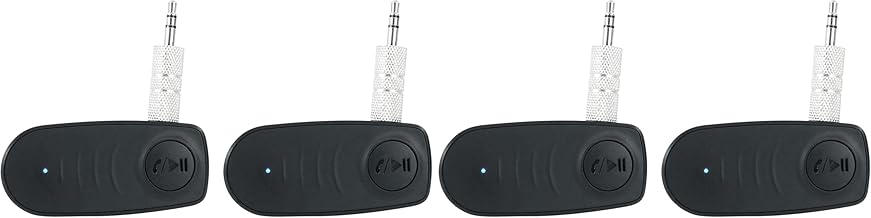 Pair of Aux to Bluetooth Adapters for Connecting Two Speakers