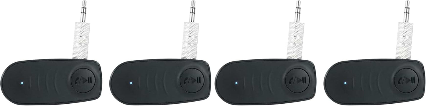 Pair of Aux to Bluetooth Adapters for Connecting Two Speakers