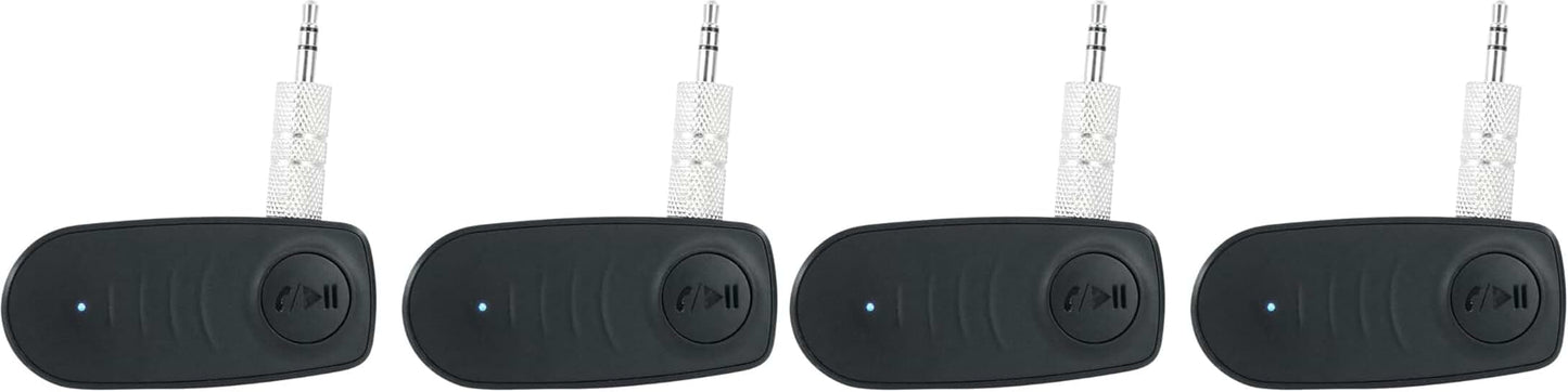 Pair of Aux to Bluetooth Adapters for Connecting Two Speakers