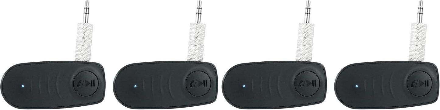 Pair of Aux to Bluetooth Adapters for Connecting Two Speakers