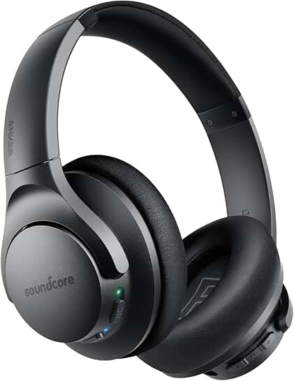 Wireless Over-Ear Noise Cancelling Headphones with 60H Playtime