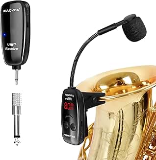Wireless Microphone for Instruments, 164ft Range