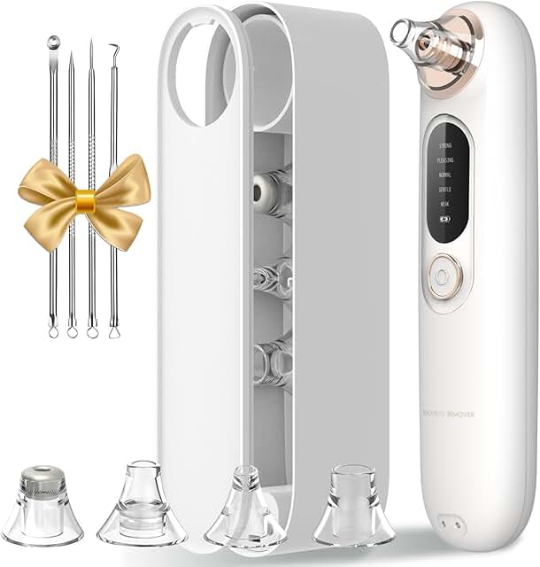 Blackhead Remover Pore Vacuum Kit with 5 Suction Levels