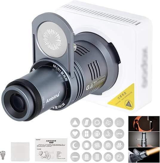 Mini Optical Snoot Gobo Accessory with Mount Adapter