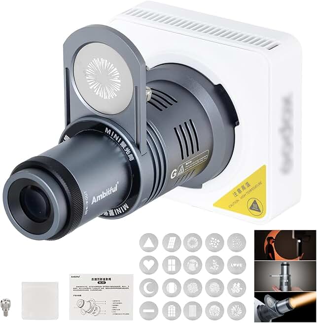Mini Optical Snoot Gobo Accessory with Mount Adapter