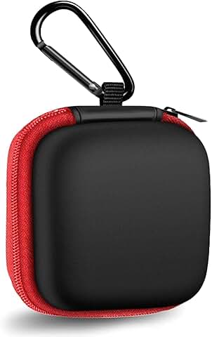 Square Earbud Case with Carabiner for Storage