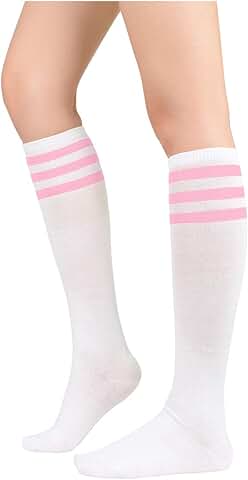 Knee High Striped Socks for Women