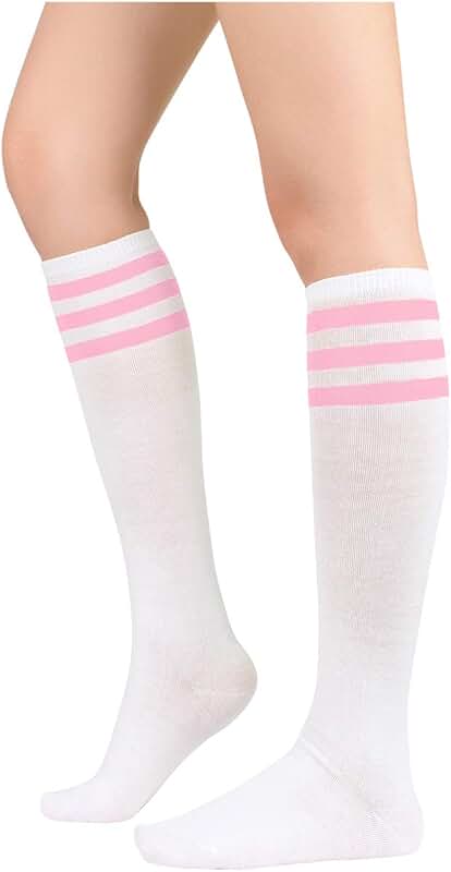 Knee High Striped Socks for Women