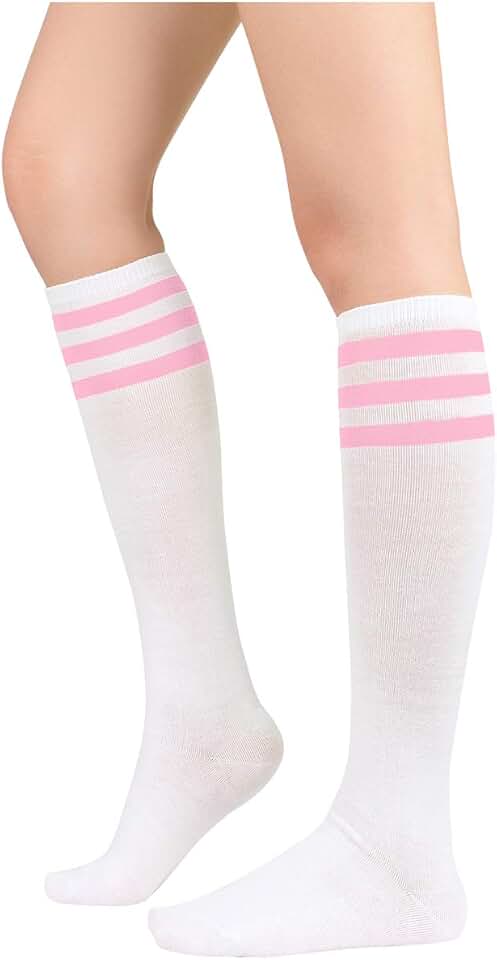 Knee High Striped Socks for Women