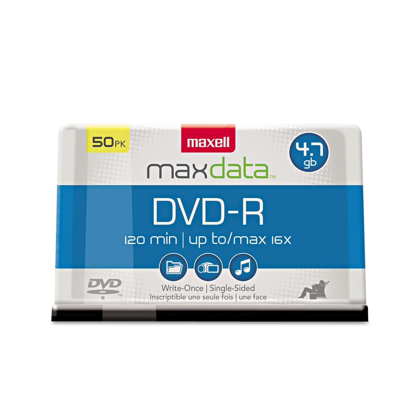 638011 DVD-R Discs, 4.7GB, 16x, Spindle, Gold, 50/Pack