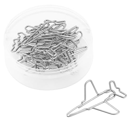 10 Airplane Shape Paper Clips for Office and School