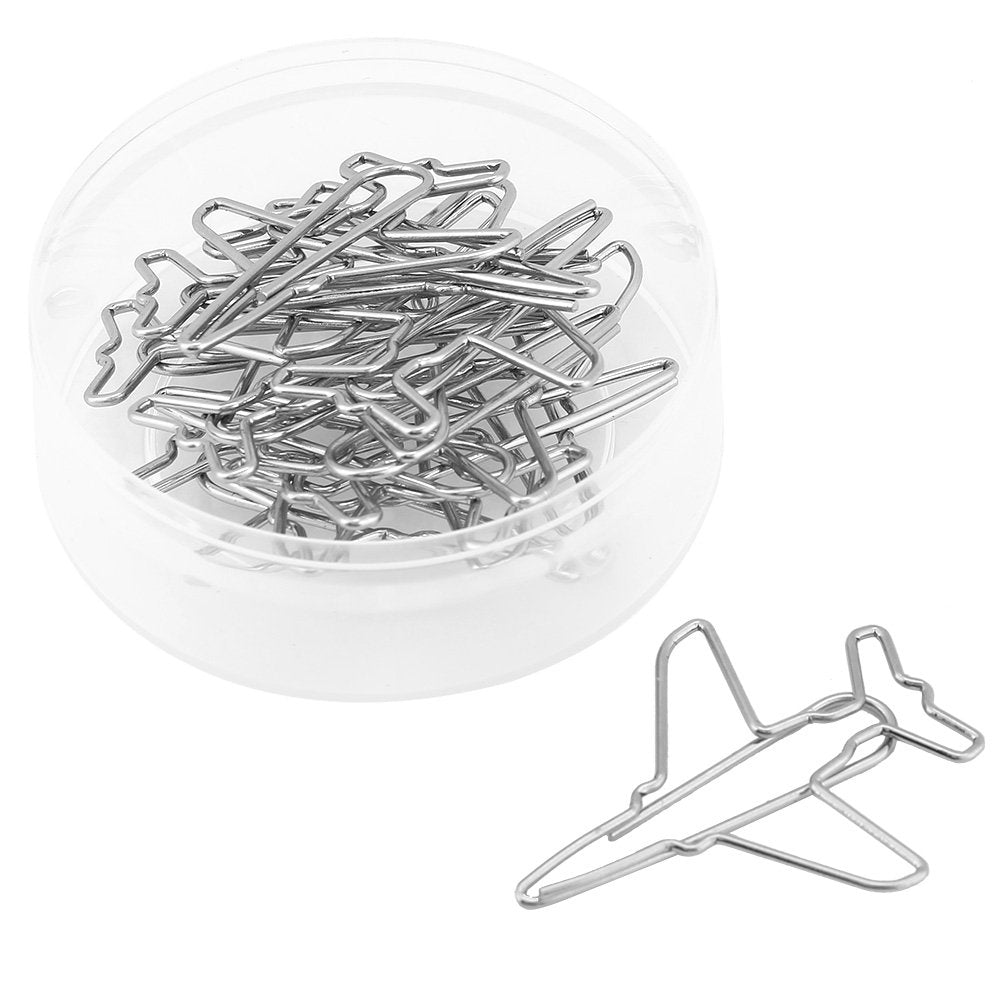 10 Airplane Shape Paper Clips for Office and School