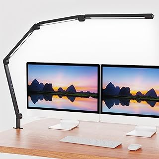 Adjustable Dimmable LED Desk Lamp with Clamp