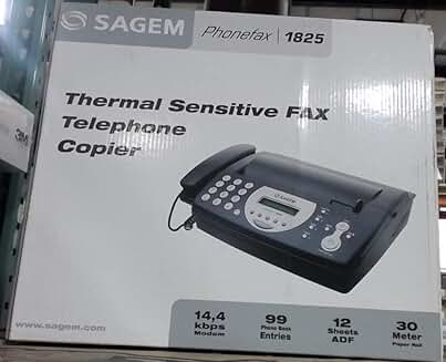 Sagem 1825 Phone Fax Machine Black