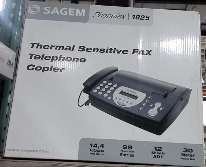 Sagem 1825 Phone Fax Machine Black