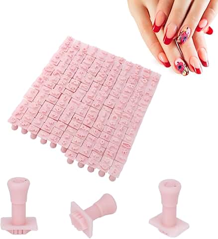 192-Pattern 3D Nail Art Stamping Kit for DIY and Salon
