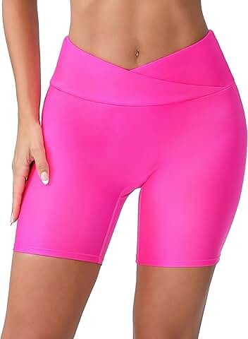 Women's 5-inch High Waist Swim Shorts