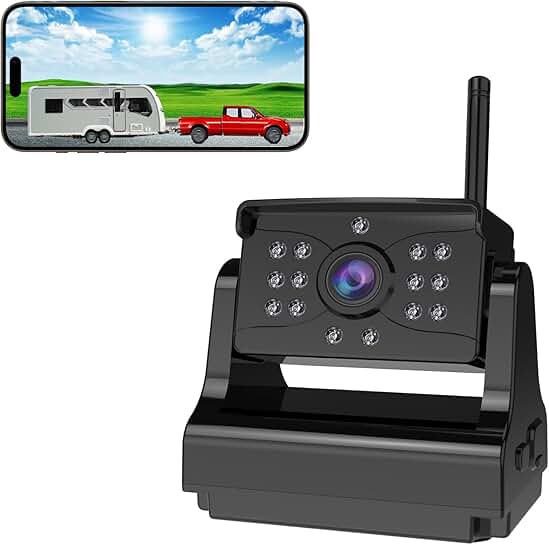 Wireless Backup Camera with Strong WiFi and Clear Image