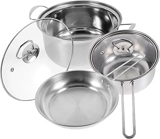 Stainless Steel Cookware Set with Pots and Pans