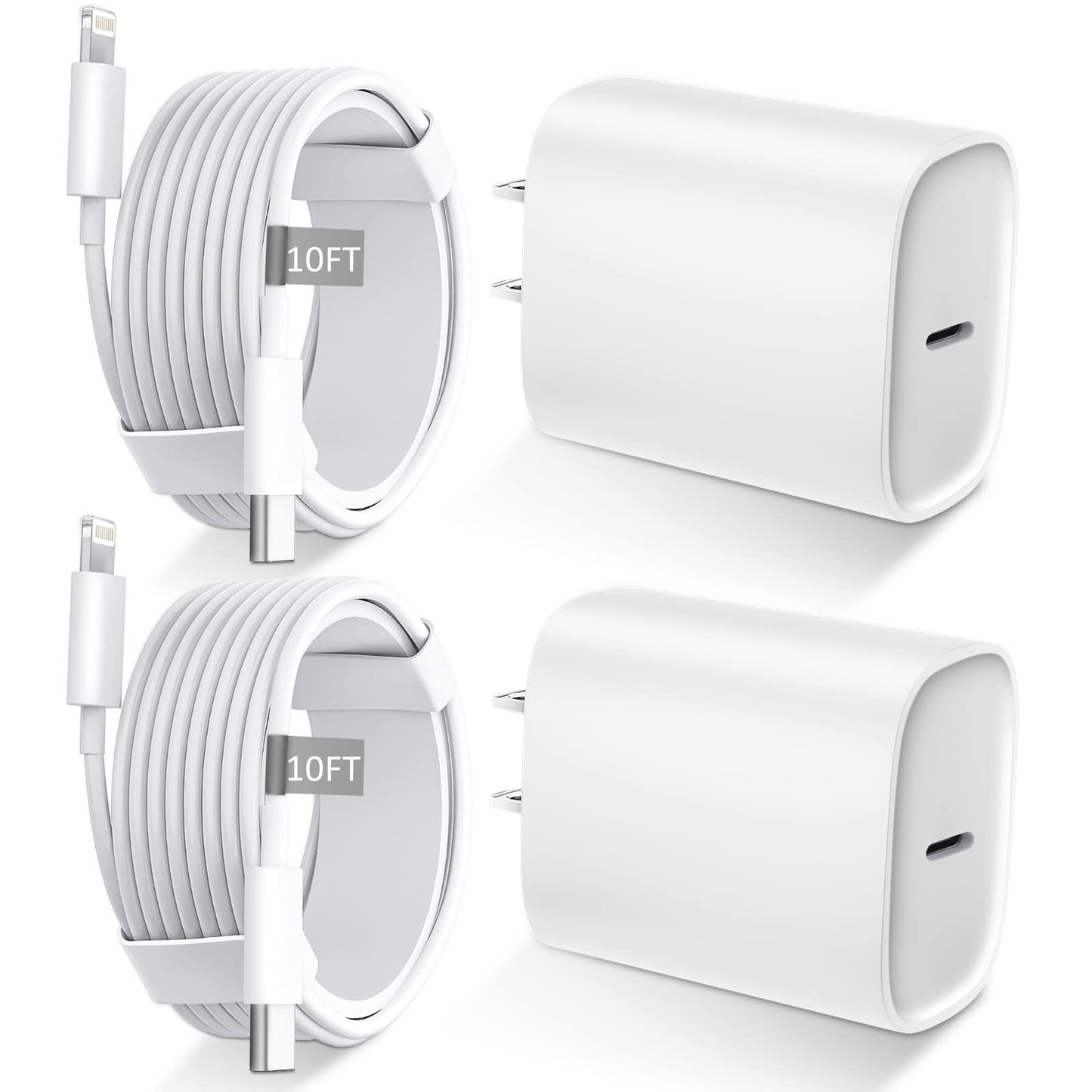 iPhone 14 13 12 11 Fast Charger [MFi ],10FT Long Fast Charging Lightning Cable with 20W USB C Charger Block for iPhone 14/14 Pro Max/13/13 Pro Max/12/12 Pro Max/11/11Pro/XS/Max/XR/X,iPad