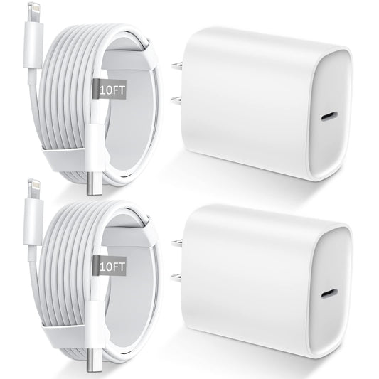 iPhone 14 13 12 11 Fast Charger [MFi ],10FT Long Fast Charging Lightning Cable with 20W USB C Charger Block for iPhone 14/14 Pro Max/13/13 Pro Max/12/12 Pro Max/11/11Pro/XS/Max/XR/X,iPad