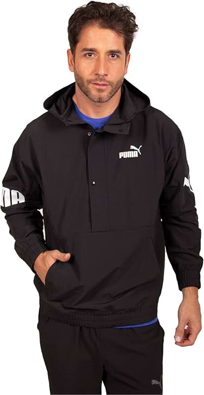 Men's Hooded 1/2 Zip Windbreaker