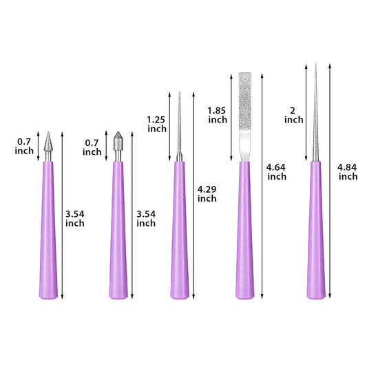 10 Pieces Diamond Tipped Bead Reamer for Hole Enlarging