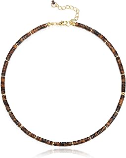 Handmade Beaded Gemstone Choker Necklace for Women