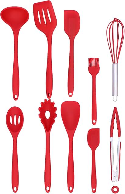 10-Piece Non-Stick Silicone Kitchen Utensil Set