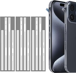 Hydrogel Phone Side Film Protector for iPhone 16 Pro Max, 3 Pack