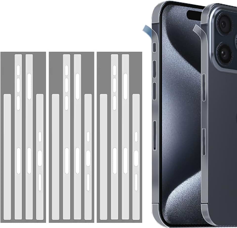 Hydrogel Phone Side Film Protector for iPhone 16 Pro Max, 3 Pack