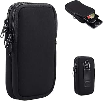 Dual Phone Pouch with Belt Clip for Samsung and TCL