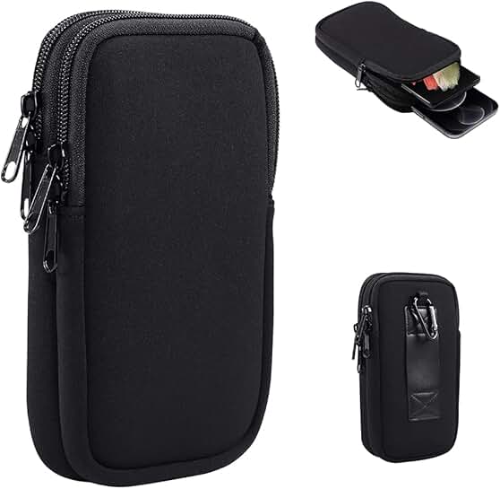 Dual Phone Pouch with Belt Clip for Samsung and TCL