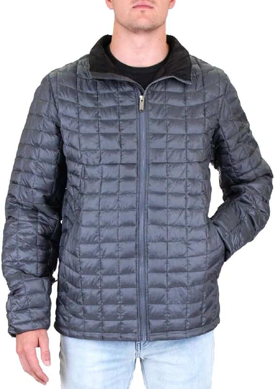 Men's Gray Lightweight Packable Quilted Puffer Coat XXL