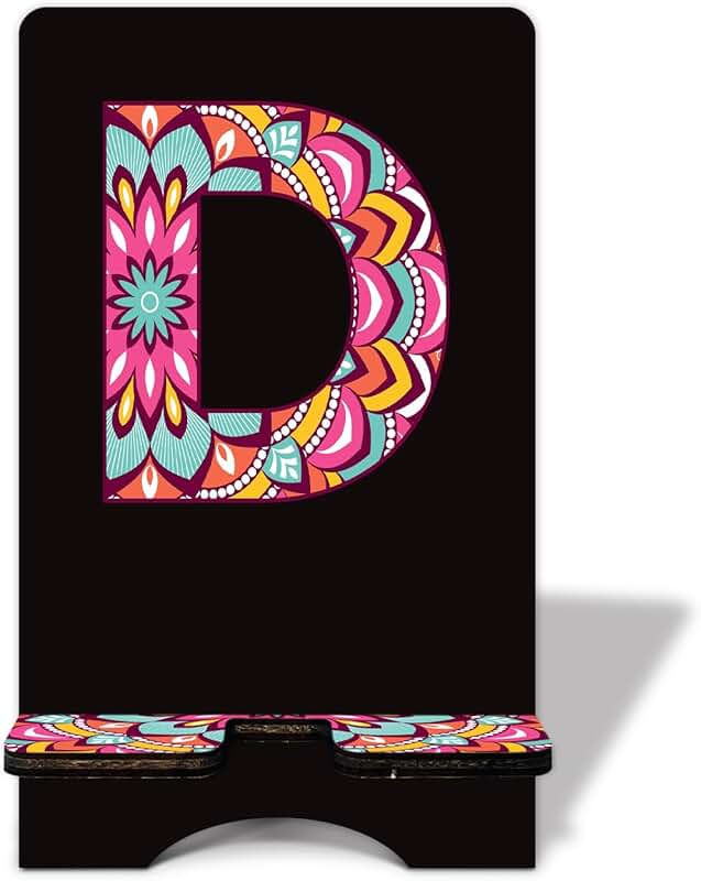 Personalized Wooden Phone Stand for Desk or Office