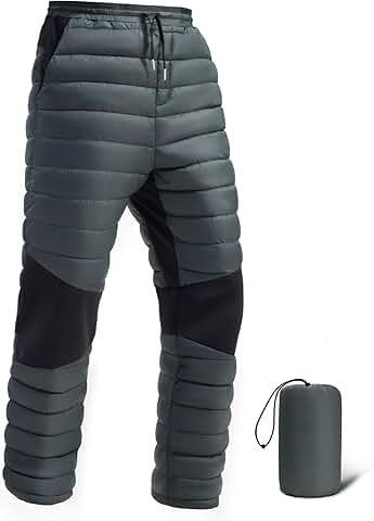 Men's Warm Quilted Insulated Winter Pants