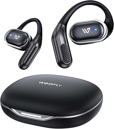 Wireless Open Ear Headphones with Mic and Waterproofing