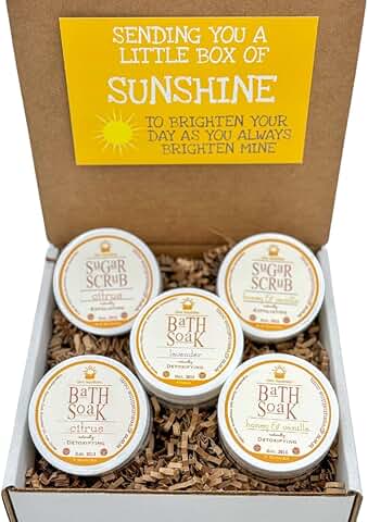 Luxury Bath Gift Set with Honey, Vanilla, Citrus, and Lavender