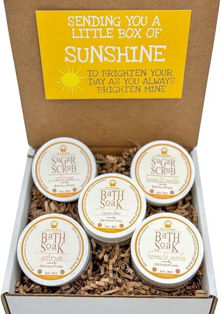 Luxury Bath Gift Set with Honey, Vanilla, Citrus, and Lavender