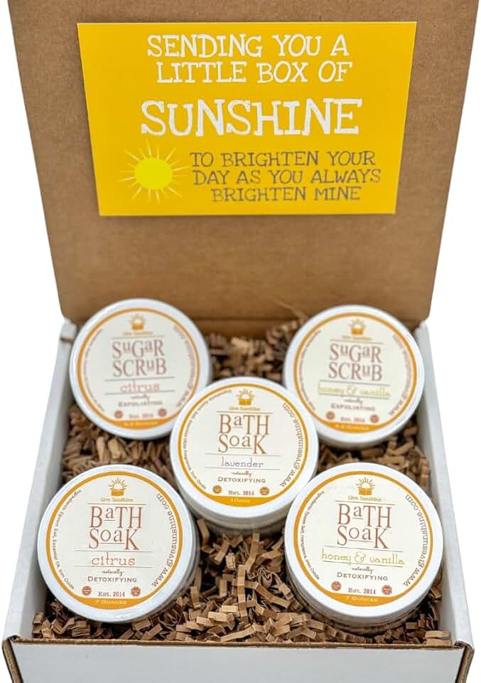 Luxury Bath Gift Set with Honey, Vanilla, Citrus, and Lavender